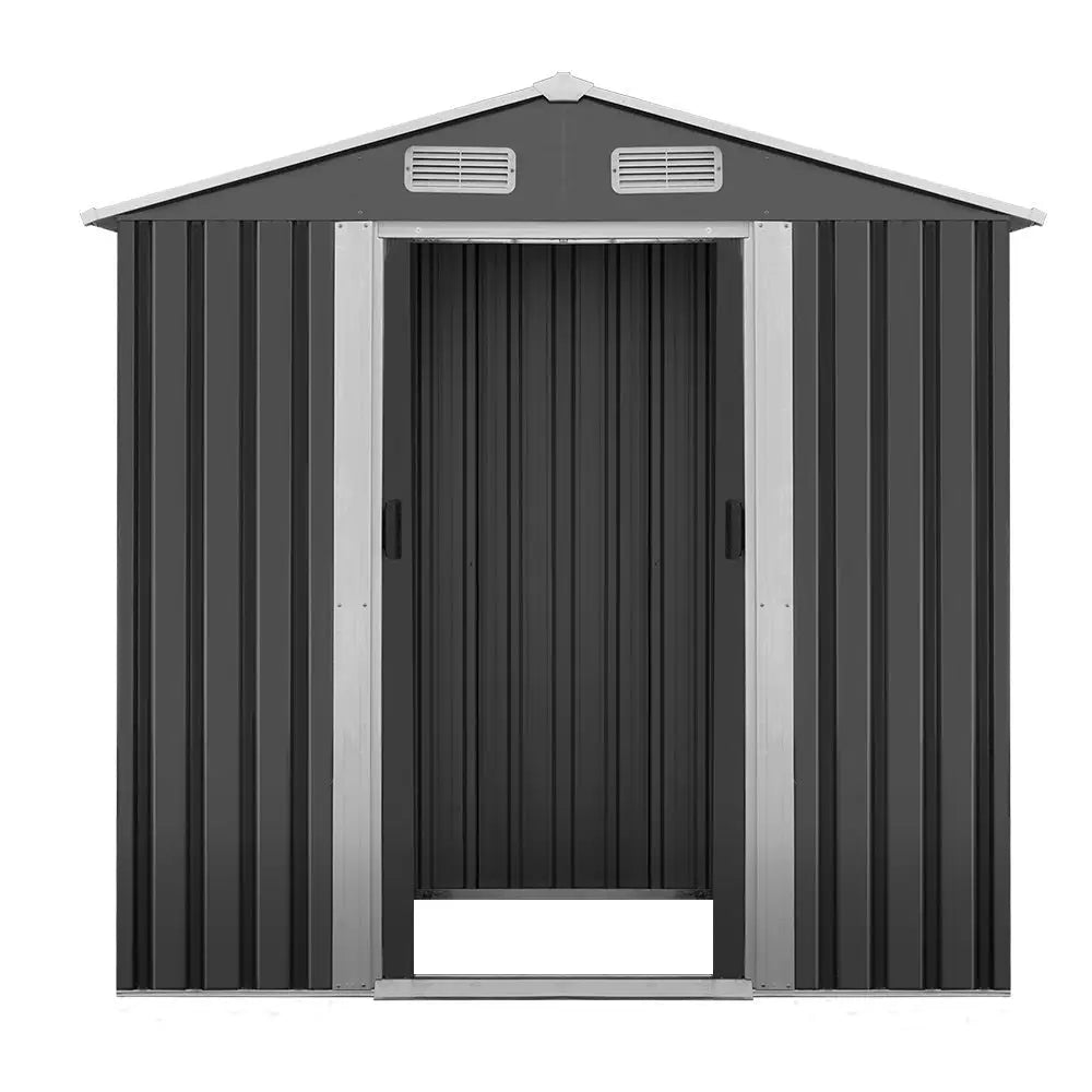 Giantz Garden Shed 1.96x1.32M Sheds Outdoor Storage Tool Workshop Metal Shelter Sliding Door - Home & Garden > Storage