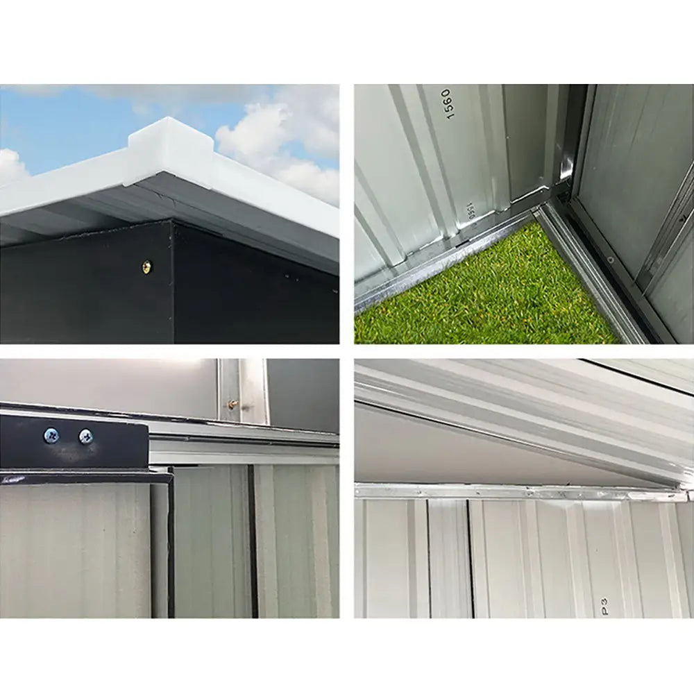 Giantz Garden Shed 1.96x1.32M Sheds Outdoor Storage Tool Workshop Metal Shelter Sliding Door - Home & Garden > Storage