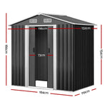 Giantz Garden Shed 1.96x1.32M Sheds Outdoor Storage Tool Workshop Metal Shelter Sliding Door - Home & Garden > Storage