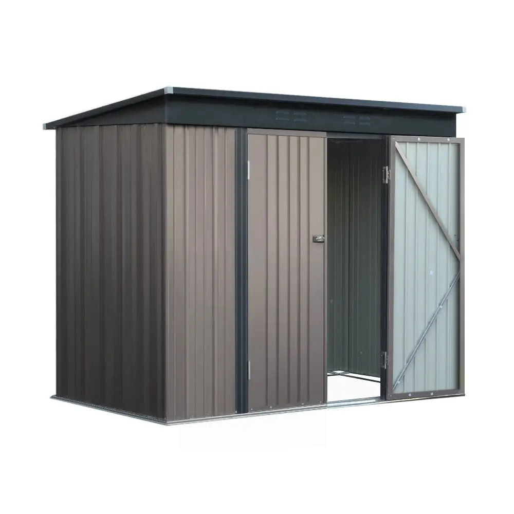 Giantz Garden Shed 2.31x1.31M Sheds Outdoor Storage Tool Metal Workshop Shelter Double Door - Home & Garden > Shading