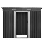 Giantz Garden Shed 2.38x1.31M Sheds Outdoor Storage Tool Metal Workshop Shelter Sliding Door - Home & Garden > Garden