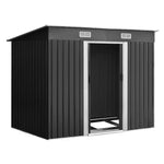 Giantz Garden Shed 2.38x1.31M w/Metal Base Sheds Outdoor Storage Tool Workshop Sliding Door - Home & Garden > Storage