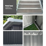 Giantz Garden Shed 2.49x1.04M Sheds Outdoor Tool Storage Workshop House Steel 2 in 1 - Home & Garden > Storage