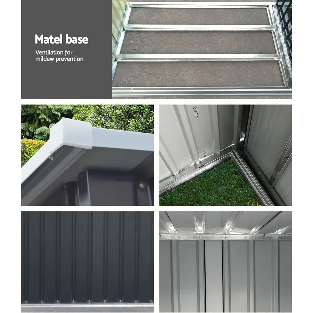Giantz Garden Shed 2.49x1.04M Sheds Outdoor Tool Storage Workshop House Steel 2 in 1 - Home & Garden > Storage
