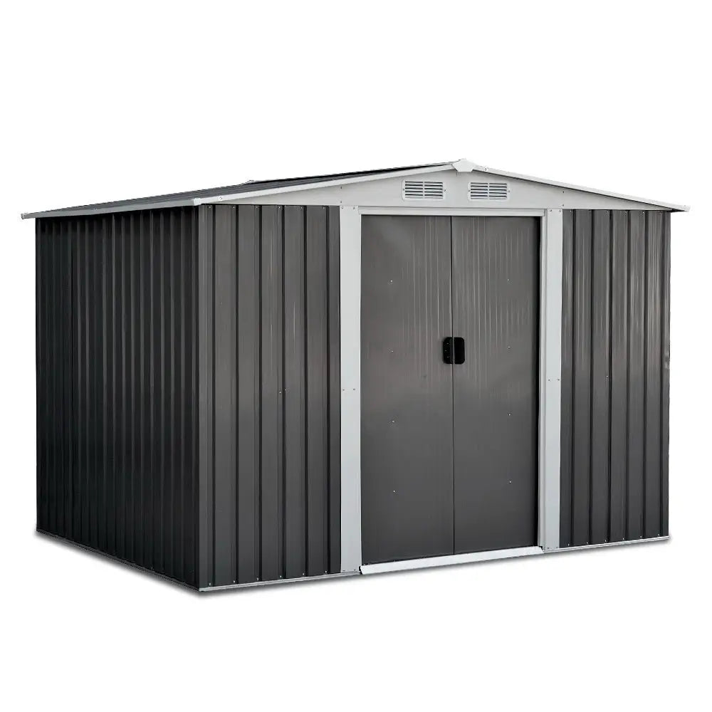Giantz Garden Shed 2.58x2.07M Sheds Outdoor Storage Workshop Metal Shelter Sliding Door - Home & Garden > Storage