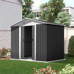 Giantz Garden Shed 2.58x2.07M w/Metal Base Sheds Outdoor Storage Double Door Tool - Home & Garden > Garden Furniture