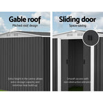 Giantz Garden Shed 2.58x2.07M w/Metal Base Sheds Outdoor Storage Double Door Tool - Home & Garden > Garden Furniture