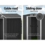 Giantz Garden Shed 2.58x3.14M w/Metal Base Sheds Outdoor Storage Workshop Shelter Sliding Door - Home & Garden > Storage