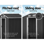 Giantz Garden Shed 2.6x3.9M w/Metal Base Sheds Outdoor Storage Workshop Tool Shelter Sliding Door - Home & Garden >