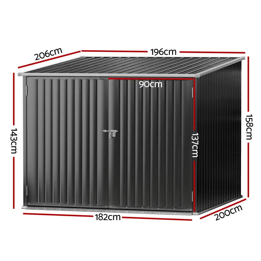 Giantz Garden Shed Sheds Outdoor Storage 2.06x1.96M Tool Workshop House Shelter - Home & Garden > Storage > Sheds
