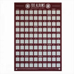 Gift Republic Bucket List Scratch Poster 100 Albums - Home & Garden > Wall Art