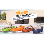 Giga Lounger Lazy Camping Air Bag Sofa Bed for Beach Sleeping Navy blue - Home & Garden > Kitchenware