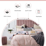 Gioia Casa 100% Cotton Annie Reversible Printed Quilt Cover Set - Super King Size - Home & Garden > Bedding > Quilts &