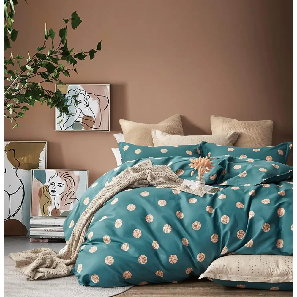 Gioia Casa 100% Cotton Hugo Reversible Printed Quilt Cover Set - Super King Size - Home & Garden > Bedding > Quilts &