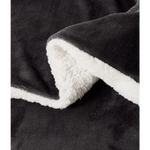 Gioia Casa 2 in 1 Teddy Sherpa Quilt Cover Set and Blanket (Charcoal Super King) - Home & Garden > Bedding > Quilts &
