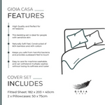 Gioia Casa Bamboo Cotton Blend All Season Bedding Set - emerald Green - King Size - Home & Garden > Bedding > Bed Sheets