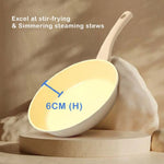 Giorno Felice IH Frypan 28cm Ceramic Non-Stick Frying Pan Induction - Home & Garden > Kitchenware