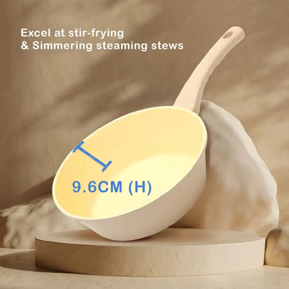 Giorno Felice IH Wok Pan 28cm Ceramic Non-Stick Stir Frypan Induction - Home & Garden > Kitchenware