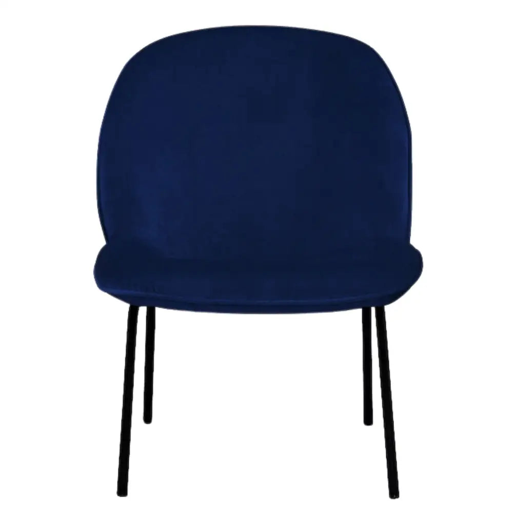 Giovanna Fabric Occasional Accent Chair Navy - Furniture > Sofas