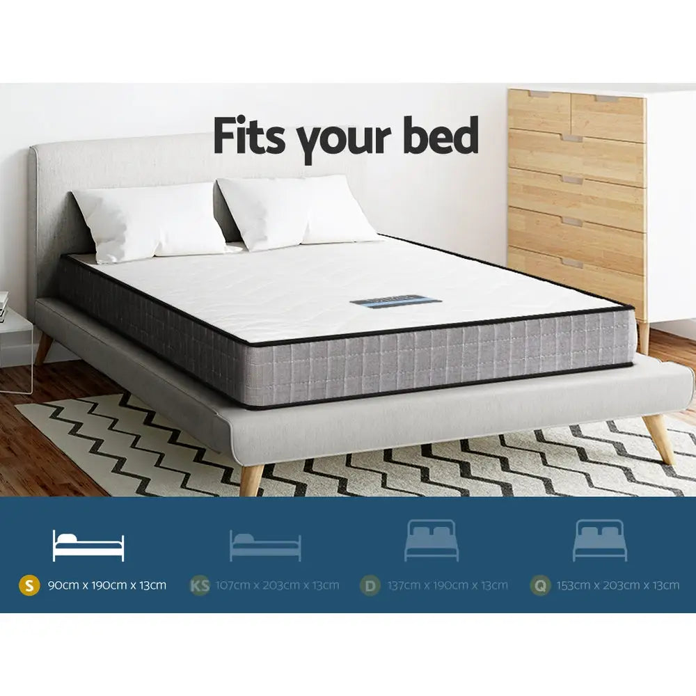 Giselle Bedding 13cm Mattress Tight Top Single - Furniture > Mattresses