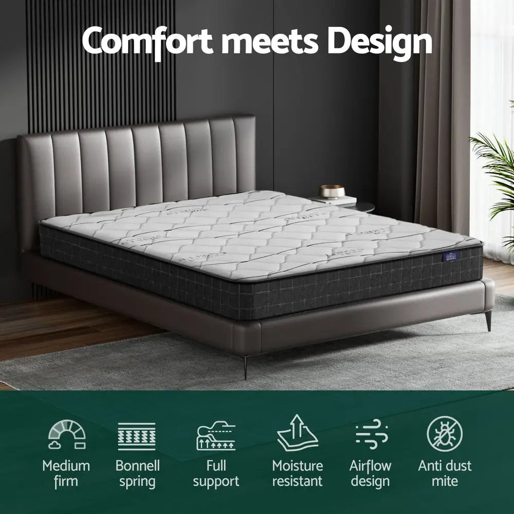 Giselle Bedding 16cm Mattress Medium Firm King - Furniture > Mattresses > King Size Mattress