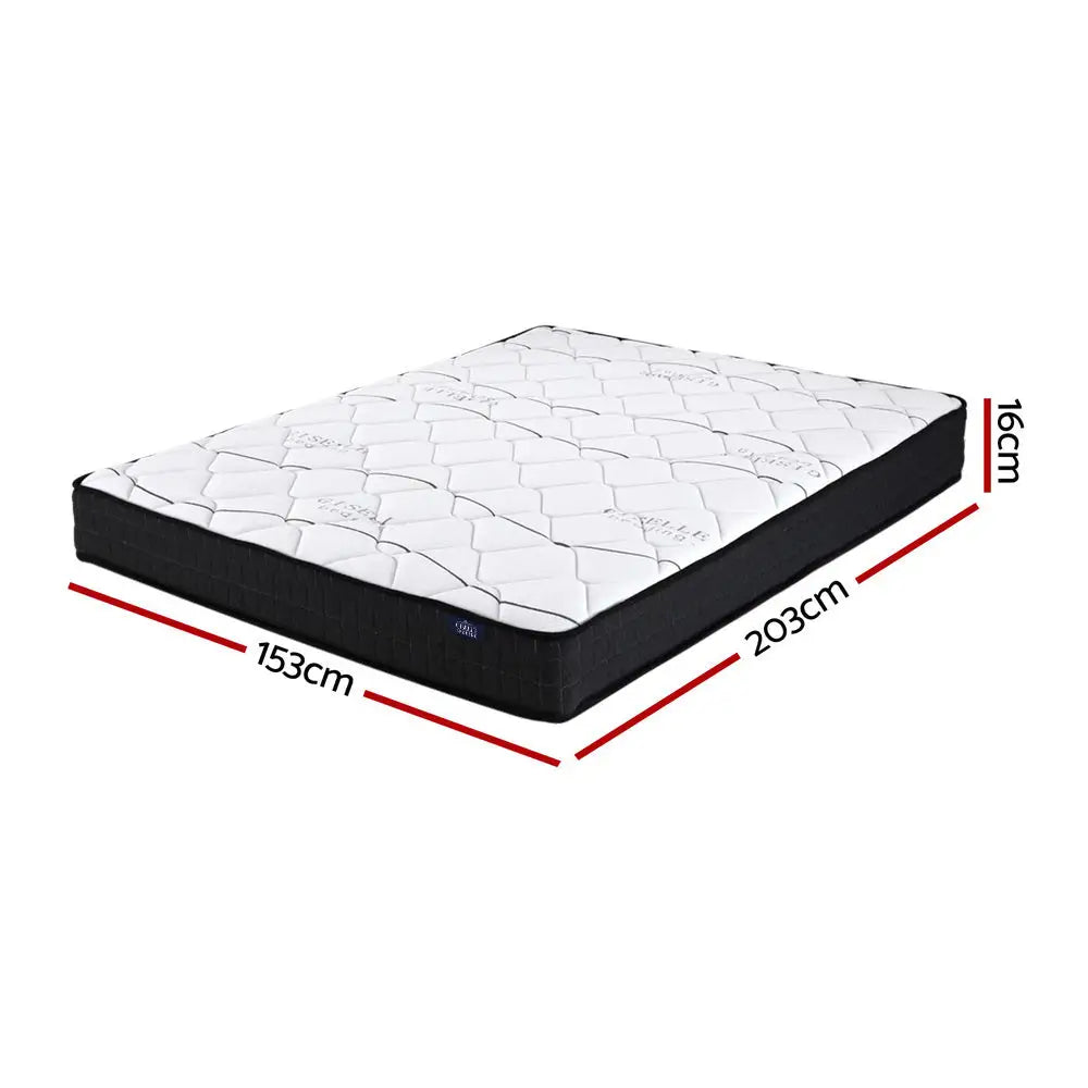 Giselle Bedding 16cm Mattress Medium Firm Queen - Furniture > Mattresses