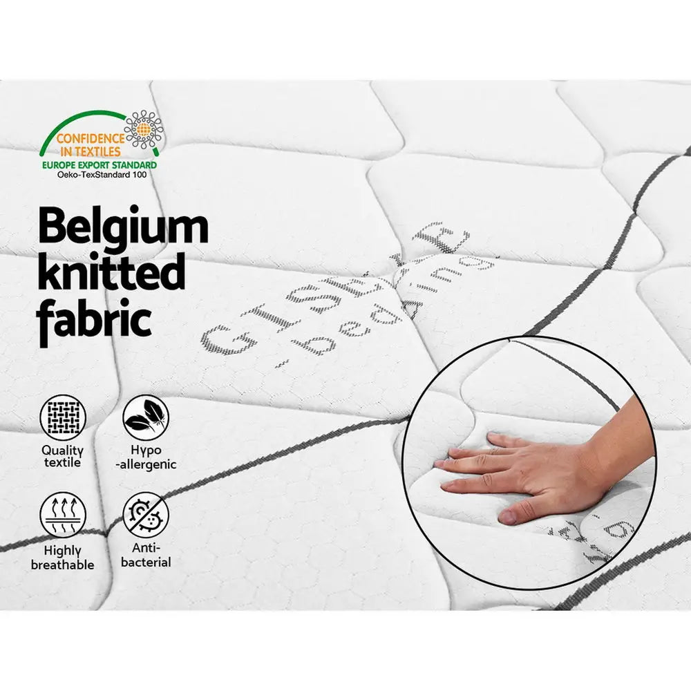 Giselle Bedding 16cm Mattress Medium Firm Queen - Furniture > Mattresses