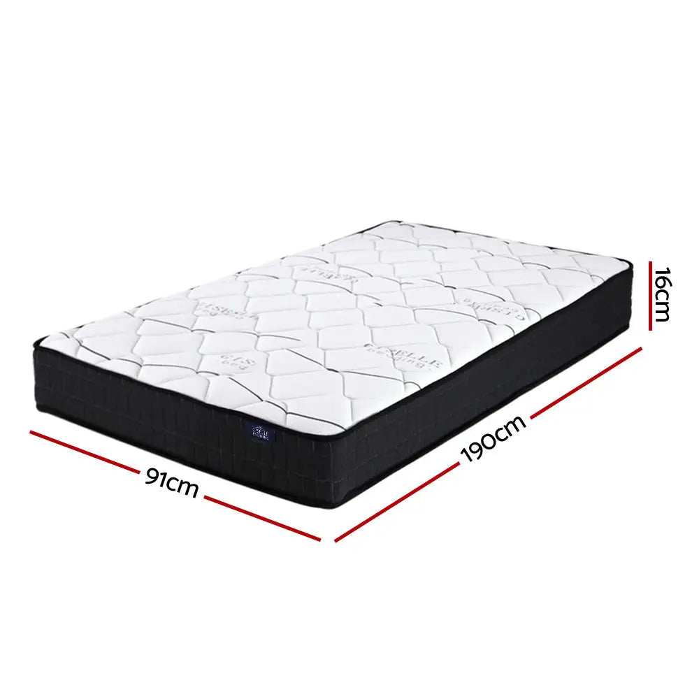 Giselle Bedding 16cm Mattress Medium Firm Single - Furniture > Mattresses
