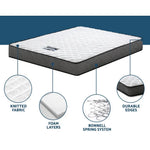 Giselle Bedding 16cm Mattress Tight Top Single - Furniture > Mattresses