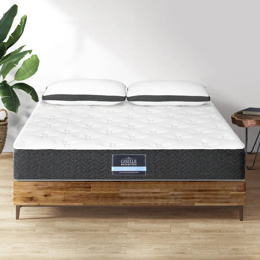 Giselle Bedding 18cm Mattress Medium Soft w/Pillows Double - Furniture > Mattresses