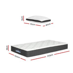 Giselle Bedding 18cm Mattress Medium Soft w/Pillows King Single - Furniture > Mattresses