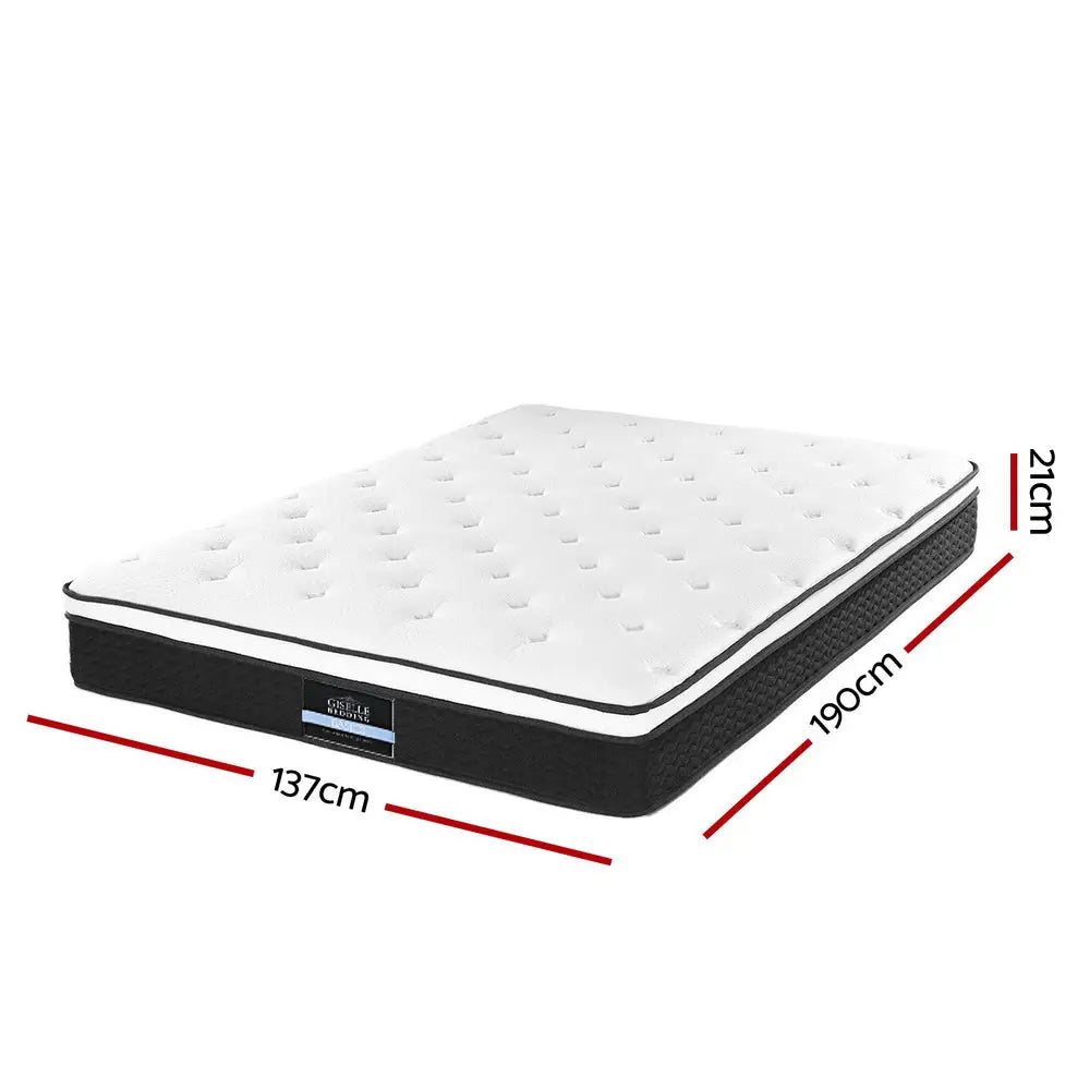 Giselle Bedding 21cm Mattress Euro Top Double - Furniture > Mattresses