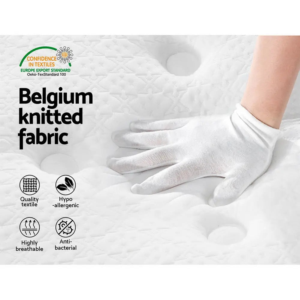 Giselle Bedding 21cm Mattress Euro Top King Single - Furniture > Mattresses