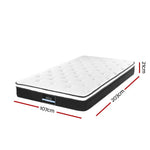 Giselle Bedding 21cm Mattress Euro Top King Single - Furniture > Mattresses