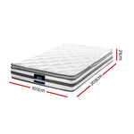 Giselle Bedding 21cm Mattress Pillow Top King Single - Furniture > Mattresses
