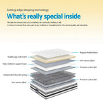Giselle Bedding 21cm Mattress Pillow Top Queen - Furniture > Mattresses