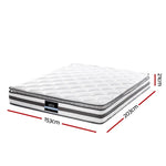 Giselle Bedding 21cm Mattress Pillow Top Queen - Furniture > Mattresses