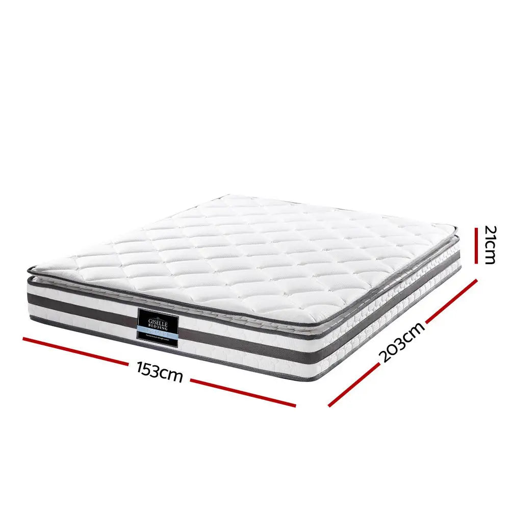 Giselle Bedding 21cm Mattress Pillow Top Queen - Furniture > Mattresses