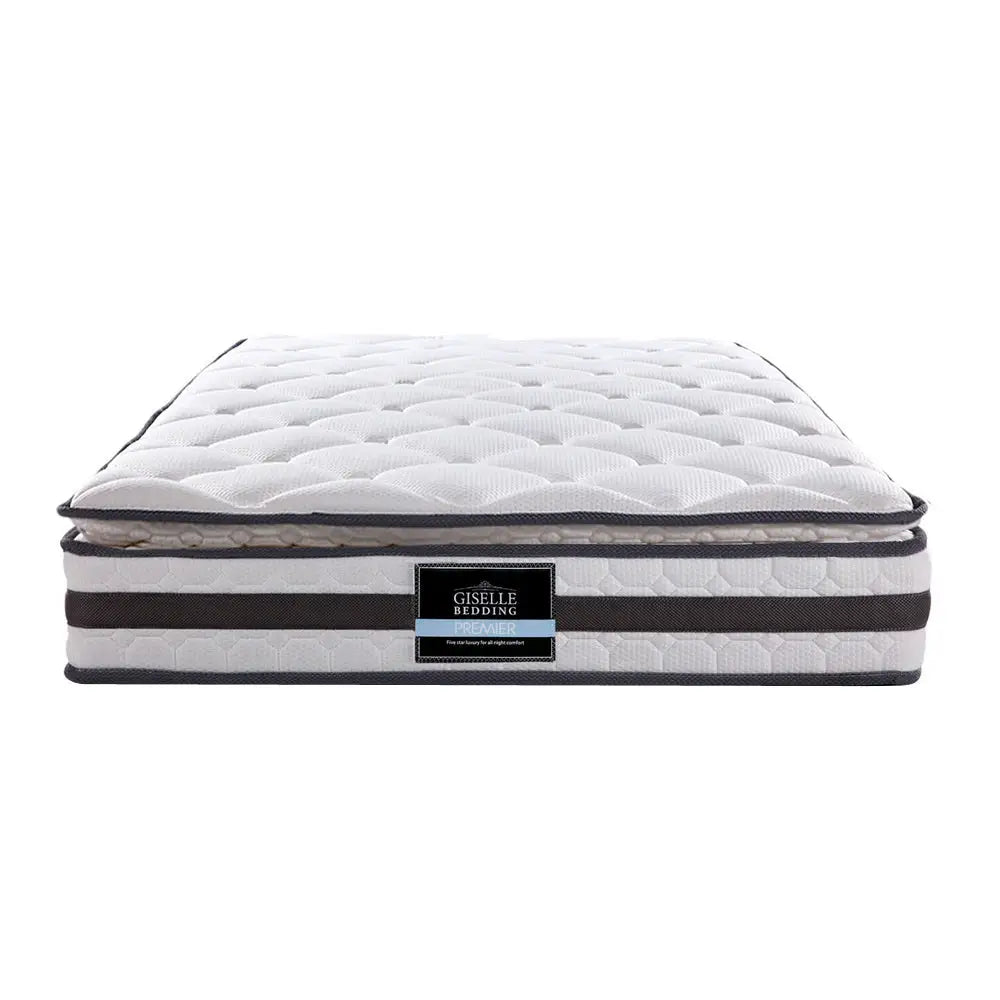 Giselle Bedding 21cm Mattress Pillow Top Single - Furniture > Mattresses