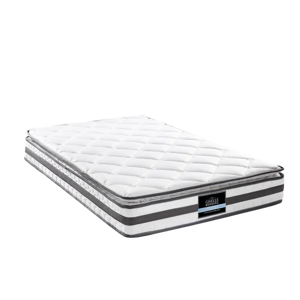 Giselle Bedding 21cm Mattress Pillow Top Single - Furniture > Mattresses