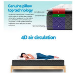 Giselle Bedding 24cm Mattress Pillow Top King Single - Furniture > Mattresses