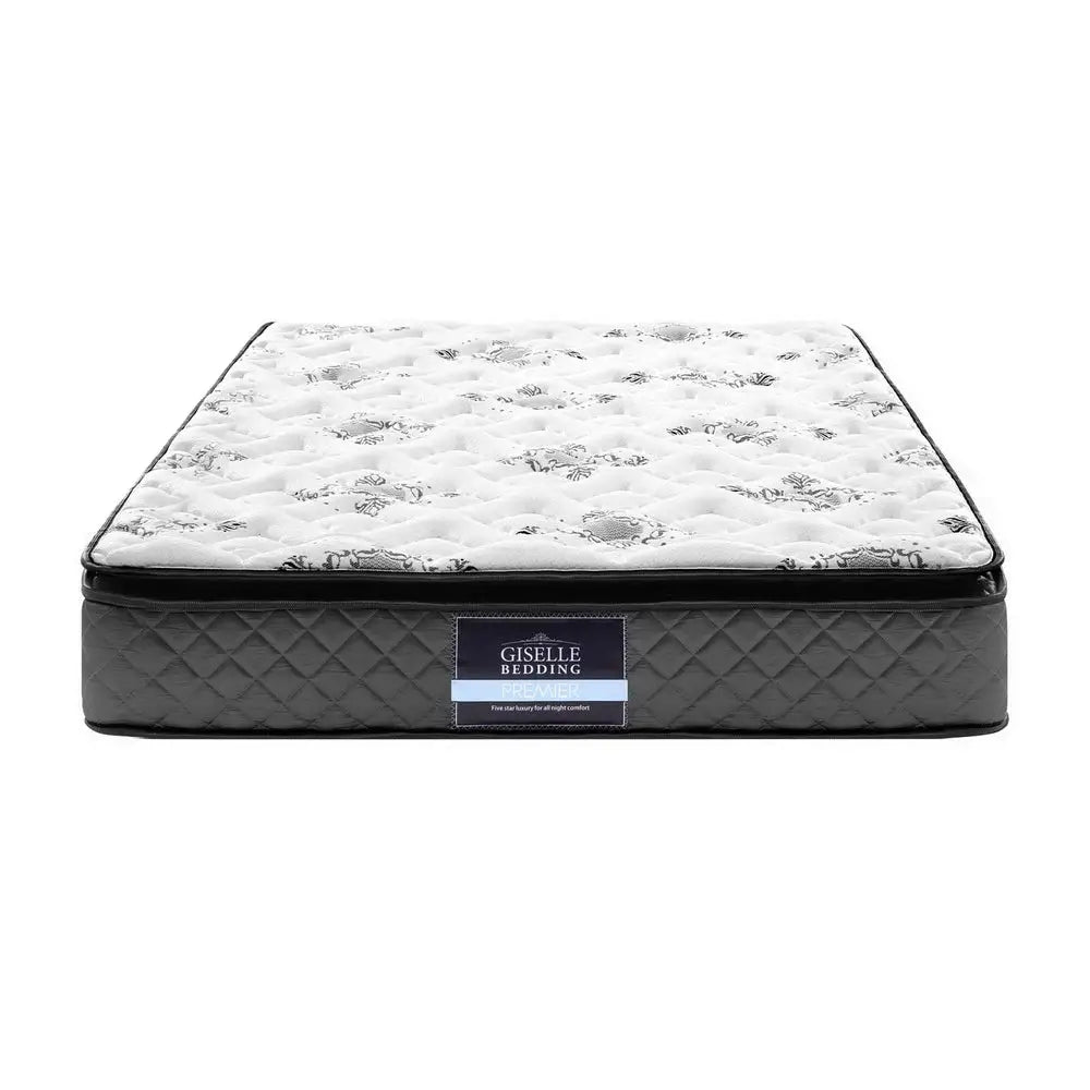 Giselle Bedding 24cm Mattress Pillow Top King Single - Furniture > Mattresses