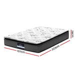 Giselle Bedding 24cm Mattress Pillow Top King Single - Furniture > Mattresses