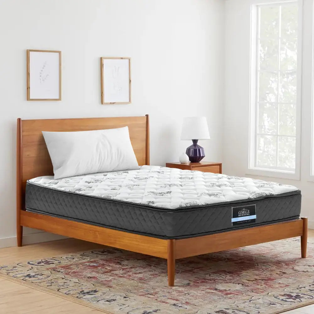 Giselle Bedding 24cm Mattress Pillow Top King Single - Furniture > Mattresses