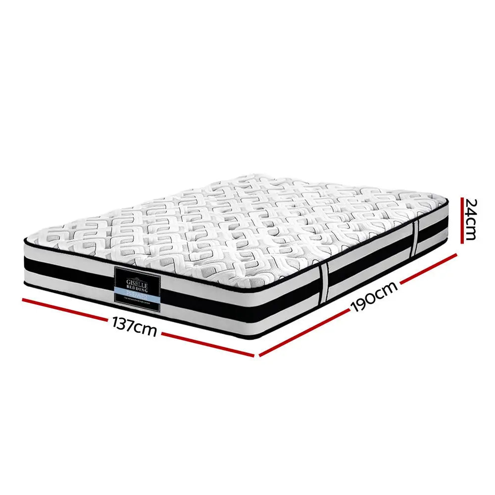 Giselle Bedding 24cm Mattress Super Firm Double - Furniture > Mattresses