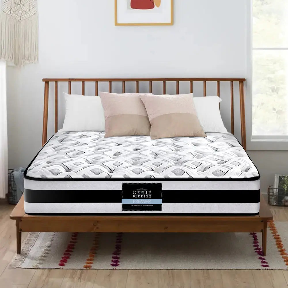 Giselle Bedding 24cm Mattress Super Firm Queen - Furniture > Mattresses