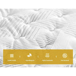 Giselle Bedding 25cm Mattress Green Tea Foam Single - Furniture > Mattresses