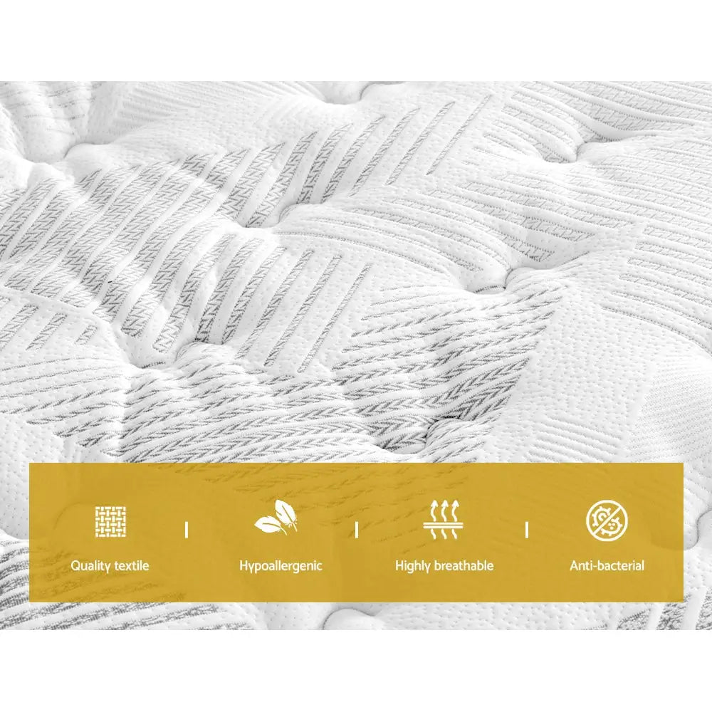 Giselle Bedding 25cm Mattress Green Tea Foam Single - Furniture > Mattresses