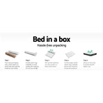 Giselle Bedding 25cm Mattress Green Tea Foam Single - Furniture > Mattresses