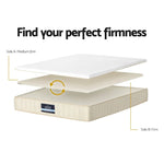Giselle Bedding 27cm Mattress Double-sided Flippable Layer King Single - Furniture > Mattresses